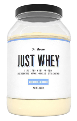 GymBeam Just Whey bílá čokoláda kokos 2000g