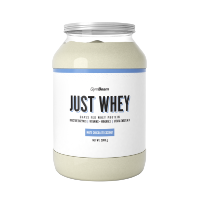 GymBeam Just Whey bílá čokoláda kokos 2000g
