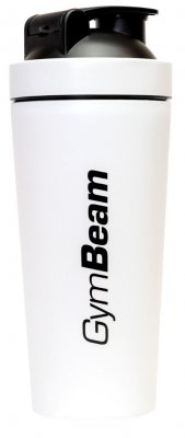 GymBeam Šejkr Steel White 750ml