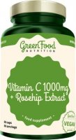 GreenFood Vitamín C 1000 + Extrakt ze šípků 60 kapslí