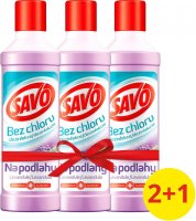 Savo Na podlahy Levandule dezinfekční přípravek bez chloru 3x1l