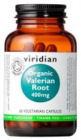 Viridian Valerian Root Organic 400 mg 60 kapslí