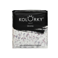 Kolorky NIGHT - L (8-13 kg) noční jednorázové eko plenky 19ks
