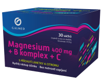 Galmed Magnesium 400 mg + B komplex + C 30 sáčků Galmed Magnesium 400 mg + B komplex + C 30 sáčků