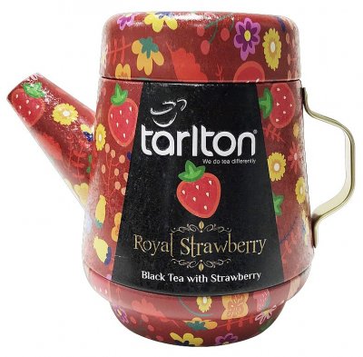 TARLTON Tea Pot Royal Strawberry Black Tea plech 100g