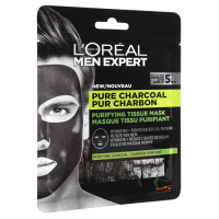 L'Oréal Paris Men Expert Pure Charcoal textilní maska 32g