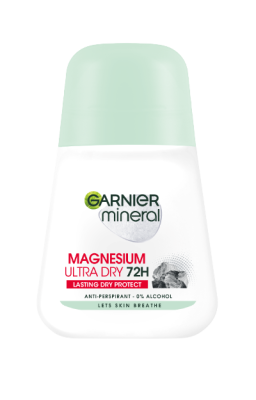 Garnier Mineral Magnesium dámský antiperspirant roll-on Ultra Dry 72h 50ml