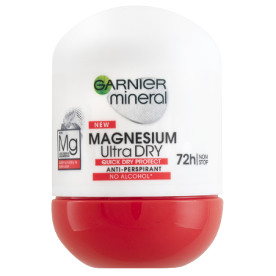 Garnier Mineral Magnesium dámský antiperspirant roll-on Ultra Dry 72h 50ml