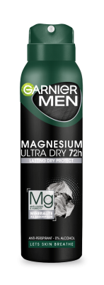 Garnier Men Magnesium Ultra Dry 72H pánský antiperspirant sprej 150 ml