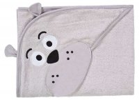 Dětská osuška Sensillo Water Friends 100x100 cm grey bear