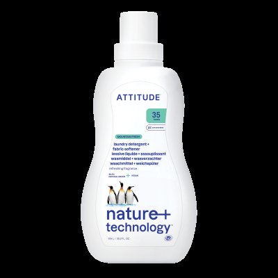 ATTITUDE Prací gel a aviváž (2v1), s vůní Mountain Essentials (35 dávek) 1050ml