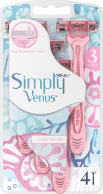 Gillette Venus Simply Venus 3 Jednorázová holítka 4 ks