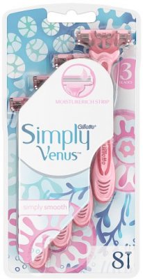 Gillette Venus Simply Venus 3 Jednorázová holítka 8 ks