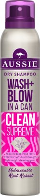 Aussie Wash + Blow Clean Supreme suchý šampon 180ml