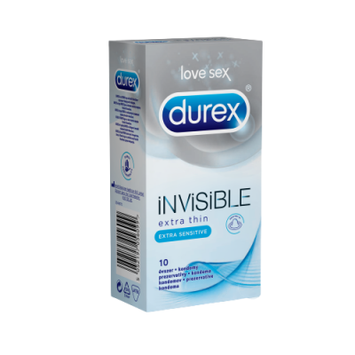 Durex Invisible Extra Thin Extra Sensitive 10ks