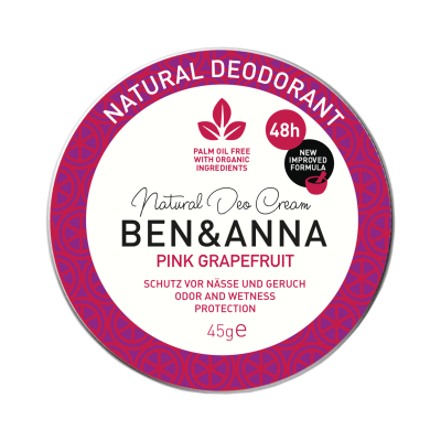 Ben & Anna Pink Grapefurit, metal deocreme 45g