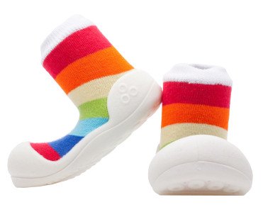 Attipas Dětské Botičky RainBow White XXL