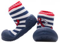 Attipas Dětské Botičky Marine Anchor red M Attipas Dětské Botičky Marine Anchor red M