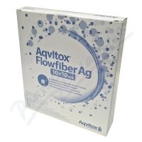 Aqvitox Flowfiber Ag 10 x 10 cm antimikrobiální 10 ks