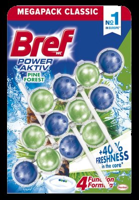 Bref Power Aktiv WC Blok Pine Forest 3x50g