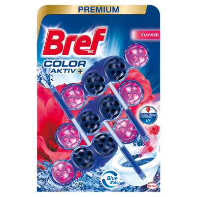 Bref Blue Aktiv WC Blok Fresh Flowers 3x50g