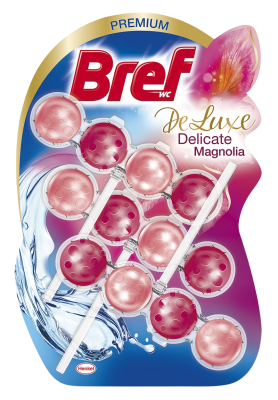 Bref DeLuxe WC Blok Delicate Magnolia 3x50g