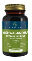 Elanatura Ashwagandha extrakt z kořene (ašvaganda) 450 mg 60 kapslí