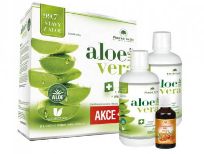 Pharma Activ AKCE AloeVeraLife aloe 99.7% SET 1+1 1000ml + 100% Rakytníkový olej 50ml