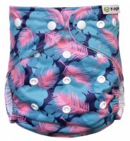Kalhotková plena AIO - přebalovací set patentky, feathers Kalhotková plena AIO - přebalovací set patentky, feathers