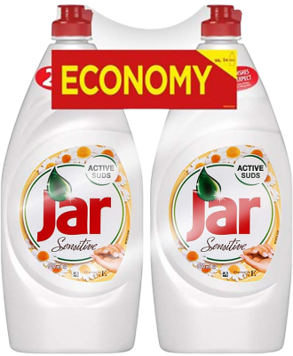 Jar Sensitive prostředek na nádobí Chamomile & Vitamin E 2x900ml