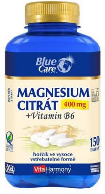 VitaHarmony XXL Magnesium citrát 400mg + Vitamin B6 150tbl