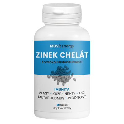 MOVit Zinek Chelát 15 mg 90 tablet MOVit Zinek Chelát 15 mg 90 tablet