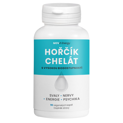 MOVit Hořčík B6 Chelát 100 mg 90 kapslí