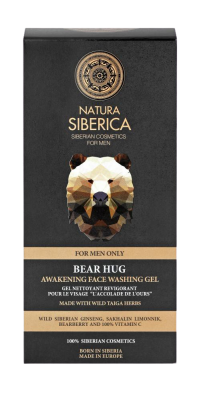 Natura Siberica Men Povzbuzující čisticí pleťový gel Objetí medvěda 150 ml