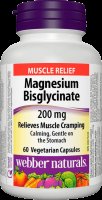Webber Naturals Hořčík bisglycinát 200mg 60 kapslí Webber Naturals Hořčík bisglycinát 200mg 60 kapslí