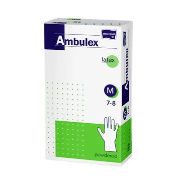 Ambulex nitrilové jednorázové rukavice M 100 ks