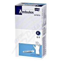 Ambulex nitrilové jednorázové rukavice L 100ks