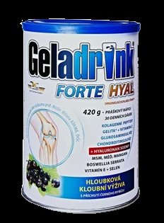 Geladrink FORTE HYAL černý rybíz práškový nápoj 420 g