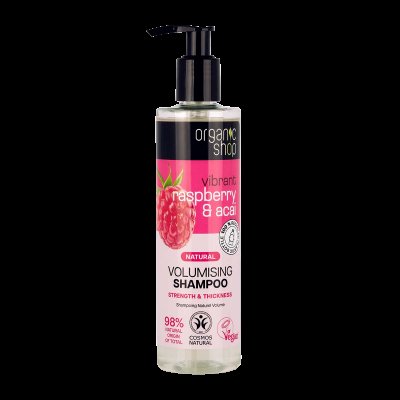 Organic Shop Šampon pro objem Malina & Acai 280ml