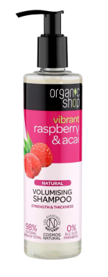 Organic Shop Šampon pro objem Malina & Acai 280 ml