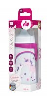 NIP Kids cup láhev s pítkem holka 330 ml