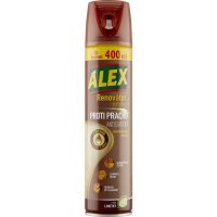 Alex spray na nábytek antistatický hnědý 400ml