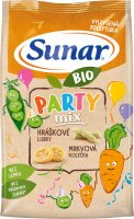 Sunar BIO Party mix, hráškové a mrkvové dětské křupky 45 g