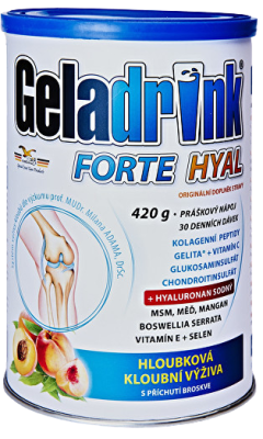 Geladrink FORTE HYAL broskev práškový nápoj 420 g