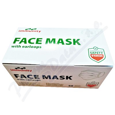 Immunity zdravotnická maska s gumičkami 50 ks