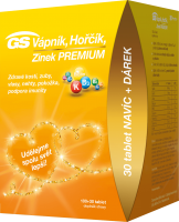 GS Vápník Hořčík Zinek Premium 130 tablet, edice 2020