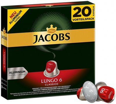 Jacobs Lungo Classico kapsle pro Nespresso 20ks