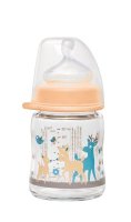 NIP Láhev sklo široká silikon-M holka 120ml