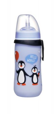 NIP Straw cup láhev s brčkem kluk 330ml