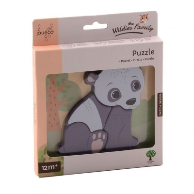 Jouéco The Wildies Family Dřevěné mini puzzle 12m+